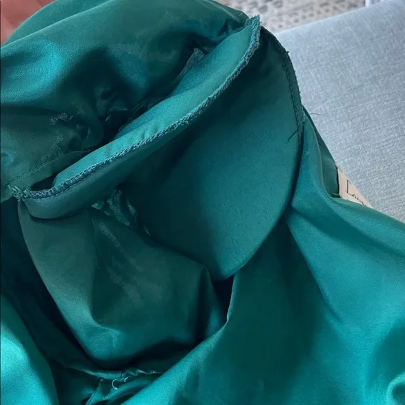 Laurence Kazar Vintage Silk Green Sequined Women's Cropped Jacket size S 💖 - Picture 3 of 6